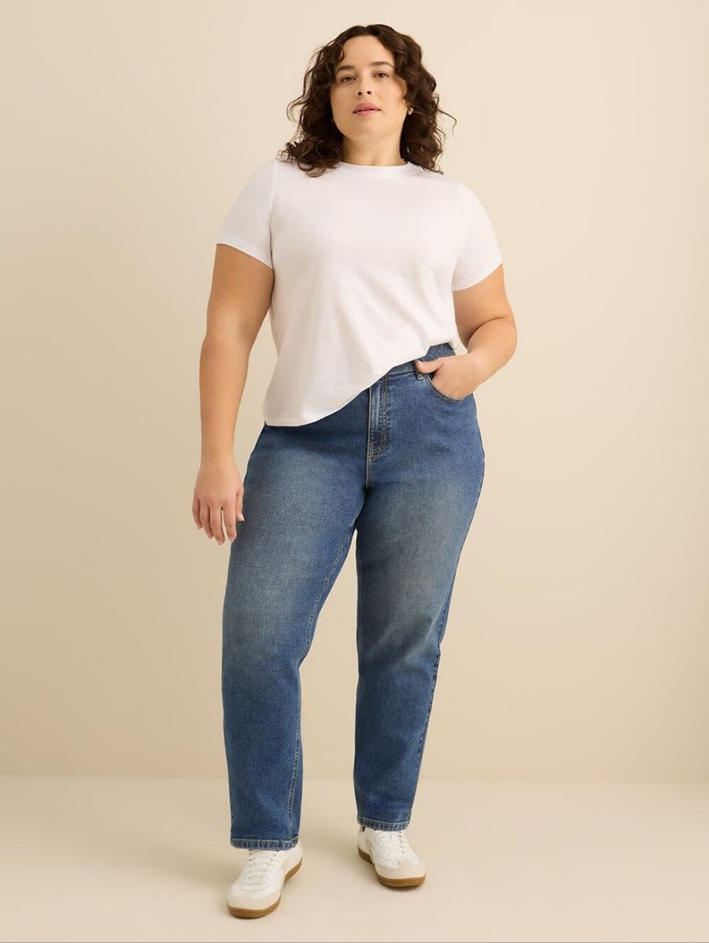 New With Tags Plus Size 28P Straight Leg Blue d/C Jeans